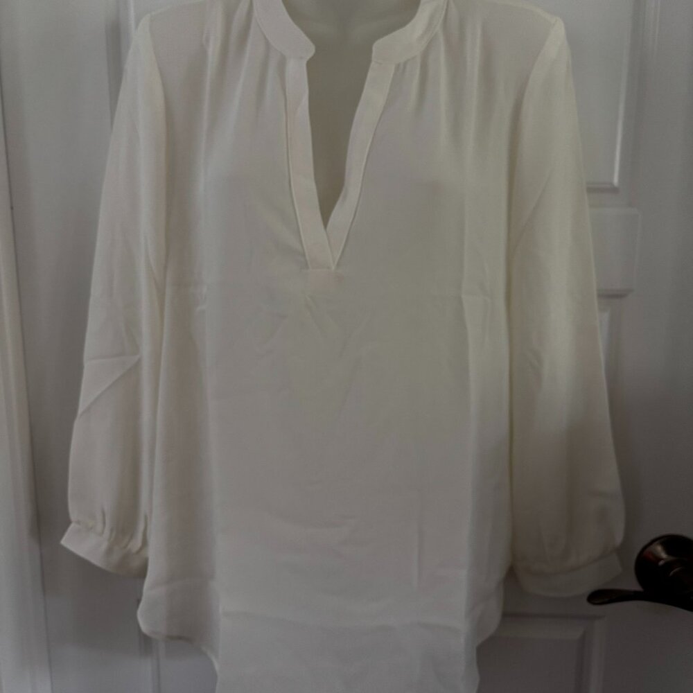 Revolve Three Eighty Two Beckette Split Blouse Iv… - image 1